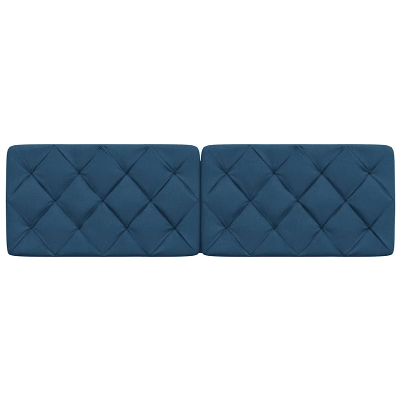 Kopfteil-Kissen Blau 160 cm Stoff