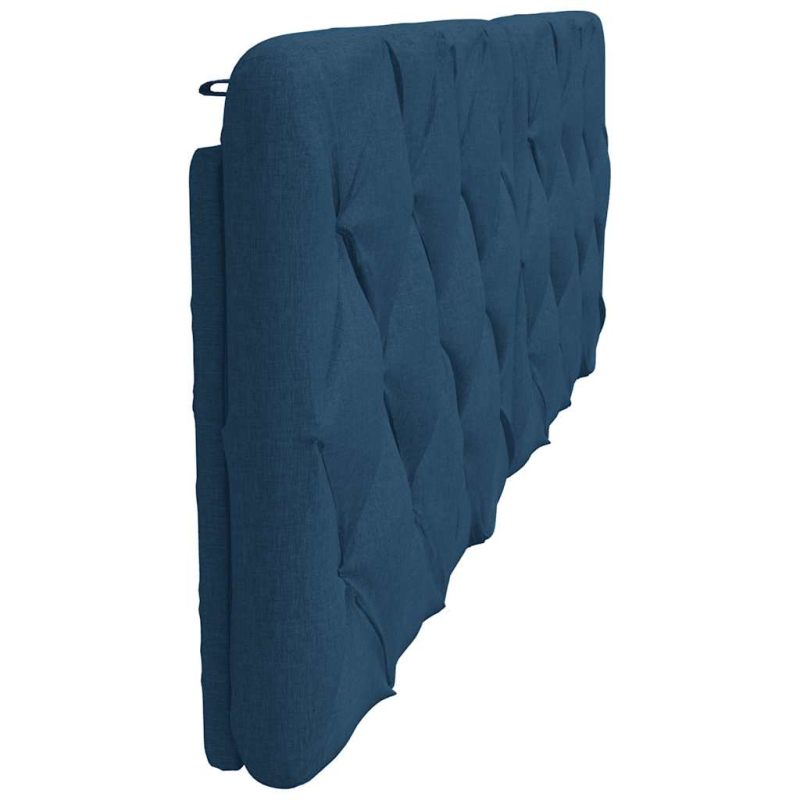 Kopfteil-Kissen Blau 160 cm Stoff