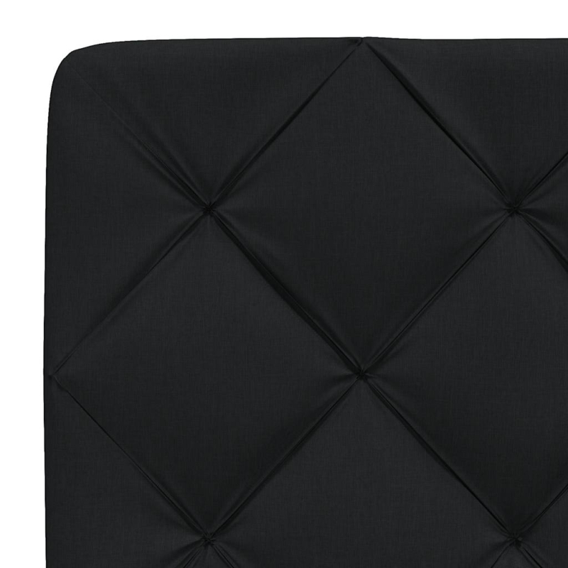 Kopfteil-Kissen Schwarz 180 cm Stoff