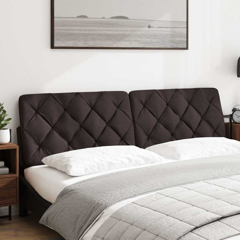 Kopfteil-Kissen Dunkelbraun 180 cm Stoff