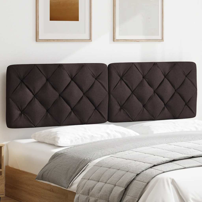 Kopfteil-Kissen Dunkelbraun 180 cm Stoff