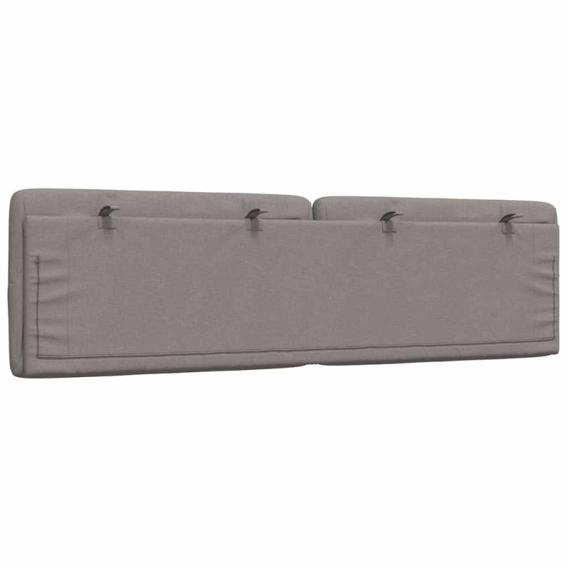 Kopfteil-Kissen Taupe 180 cm Stoff