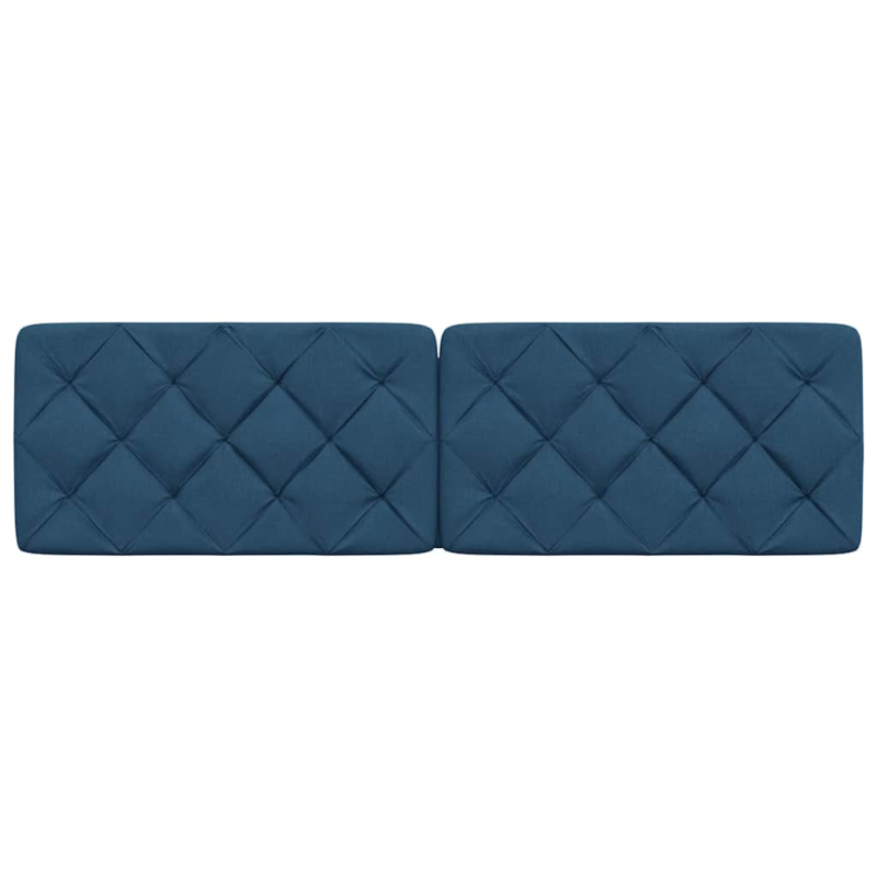 Kopfteil-Kissen Blau 180 cm Stoff