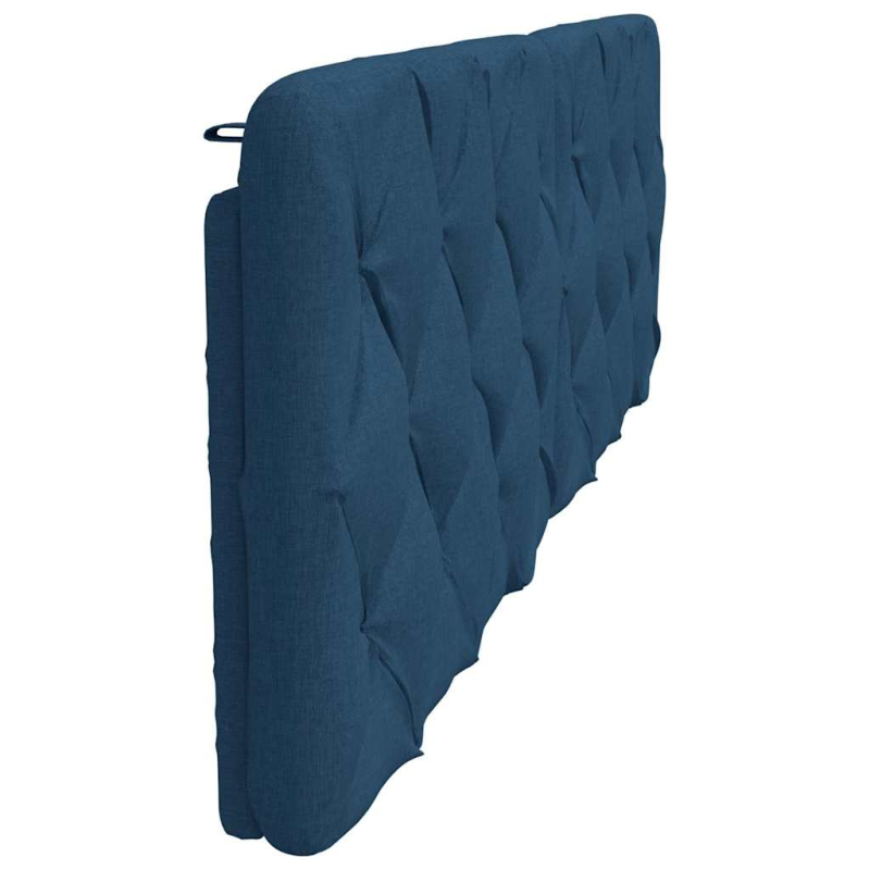 Kopfteil-Kissen Blau 180 cm Stoff