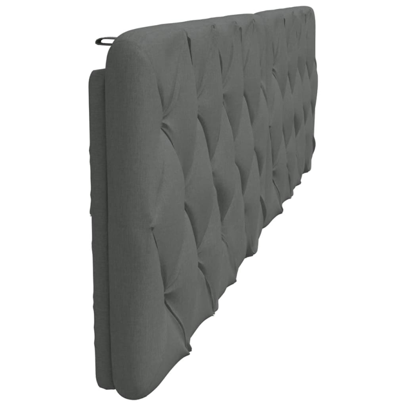 Kopfteil-Kissen Dunkelgrau 200 cm Stoff