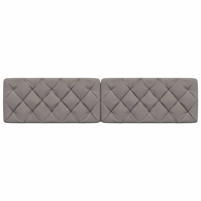 Kopfteil-Kissen Taupe 200 cm Stoff