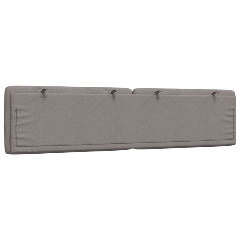 Kopfteil-Kissen Taupe 200 cm Stoff
