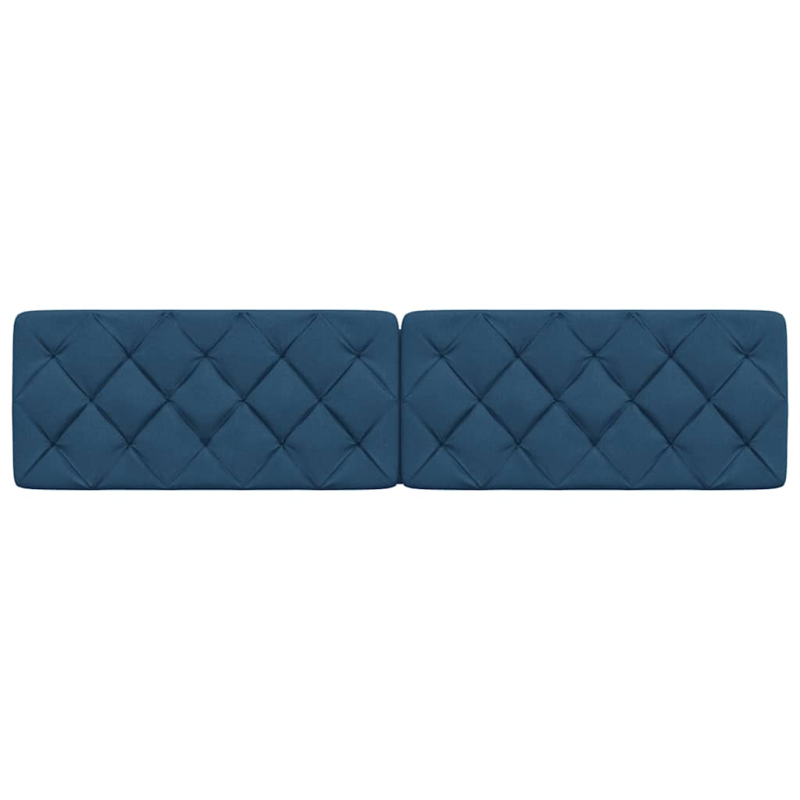 Kopfteil-Kissen Blau 200 cm Stoff