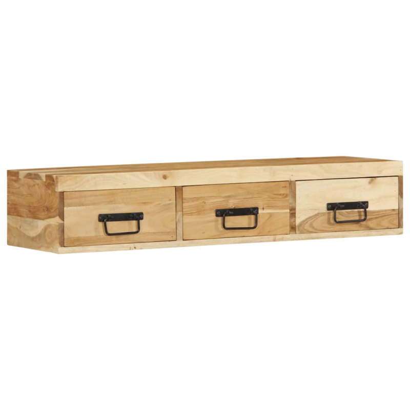 TV-Wandschrank 100x30x19 cm Massivholz Akazie