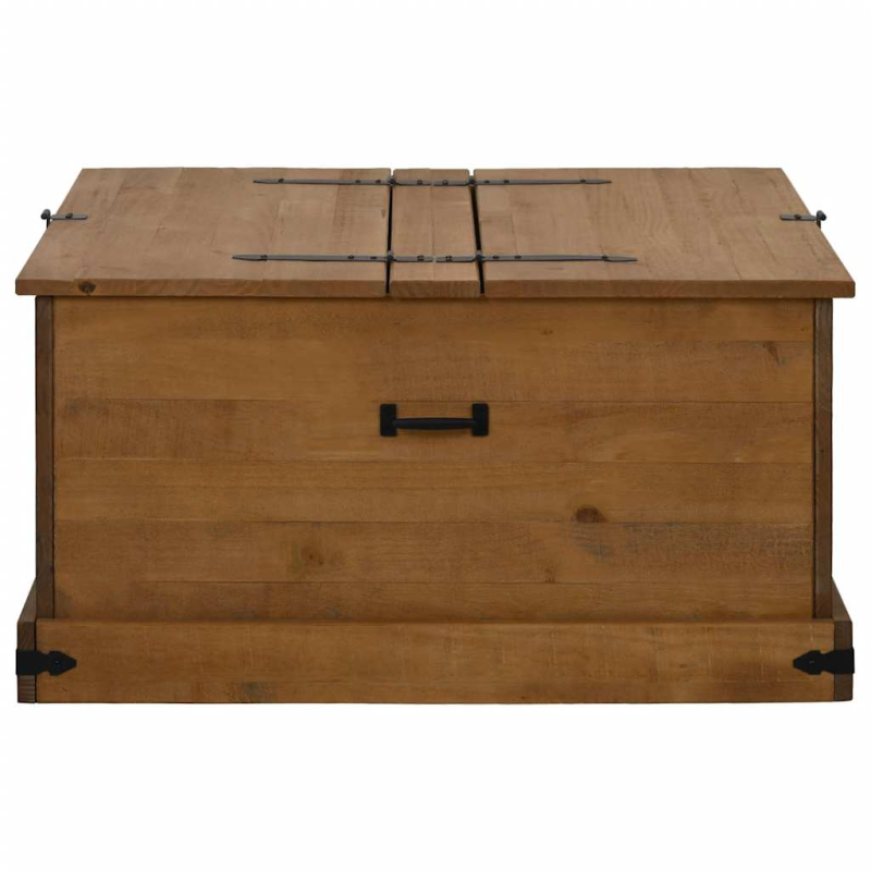 Truhe HALDEN 91x91x47 cm Massivholz Kiefer