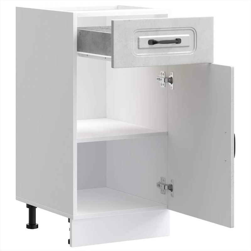 Küchenunterschrank Kalmar Betongrau Holzwerkstoff