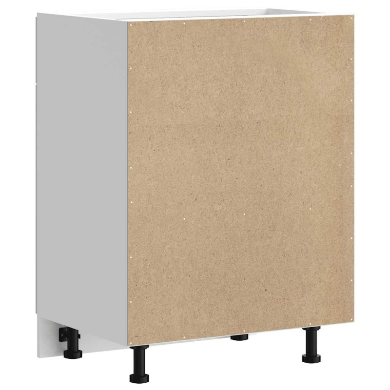 Küchenunterschrank Kalmar Hochglanz-Weiß Holzwerkstoff