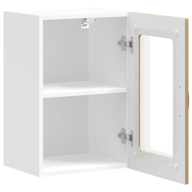Küchen-Hängeschrank mit Glastür Kalmar Artisan-Eiche Holzwerkstoff