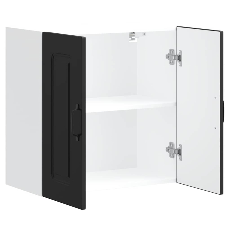 Küchen-Hängeschrank Kalmar Schwarz Holzwerkstoff