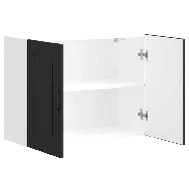 Küchen-Hängeschrank Kalmar Schwarz Holzwerkstoff
