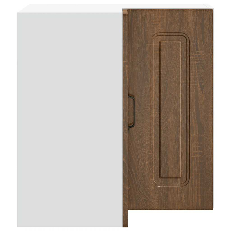 Küchen-Eckhängeschrank Kalmar Braun Eichen-Optik Holzwerkstoff