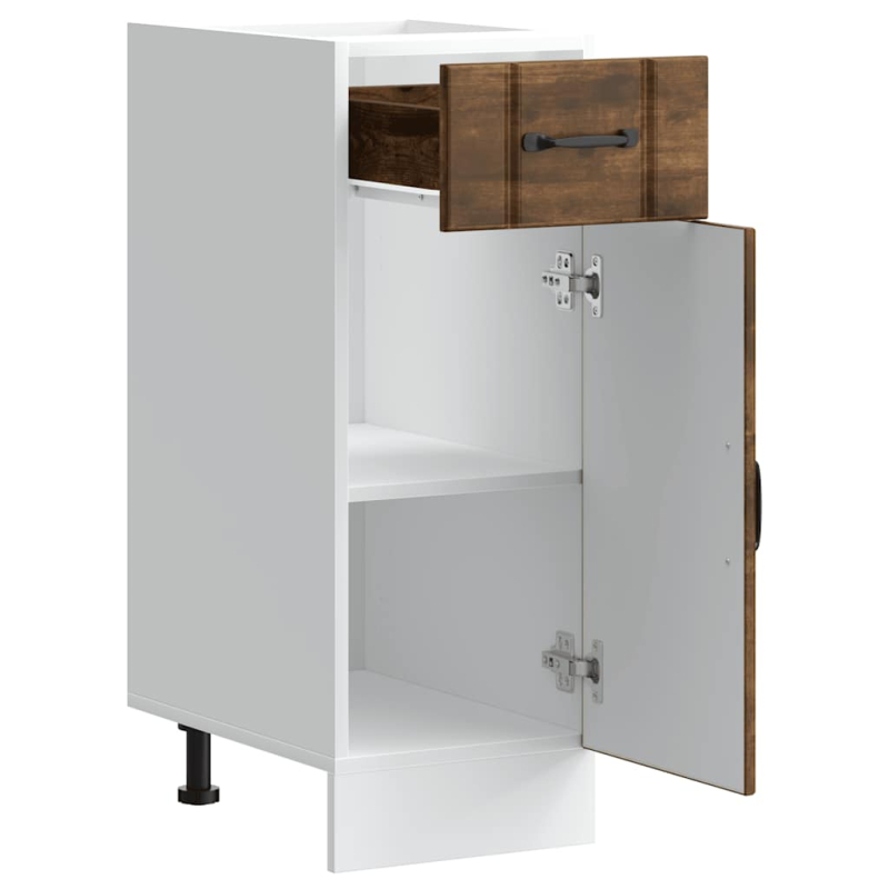 Küchen-Unterschrank Lucca Räuchereiche Holzwerkstoff