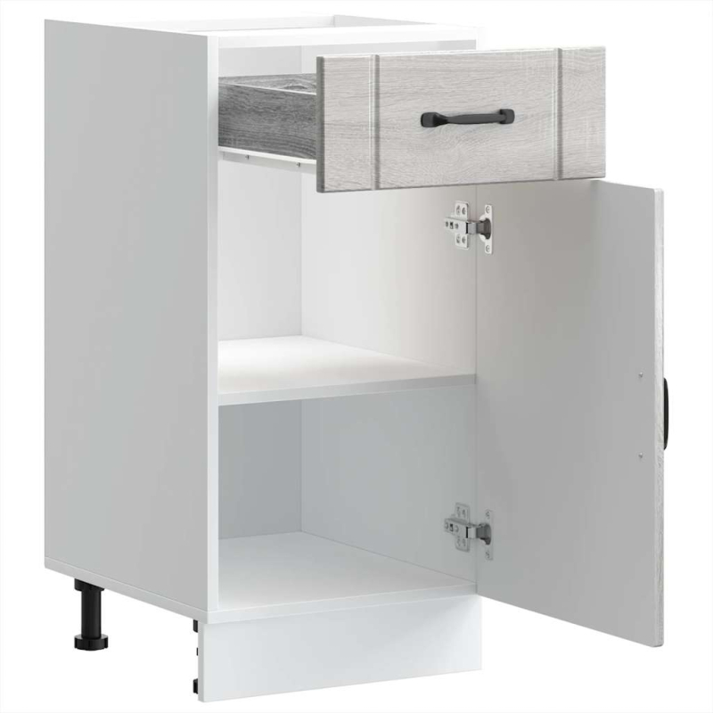 Küchen-Unterschrank Lucca Grau Sonoma Holzwerkstoff