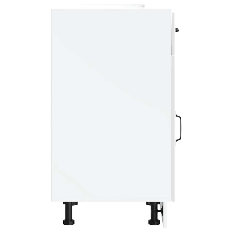 Küchen-Unterschrank Lucca Weiß Holzwerkstoff