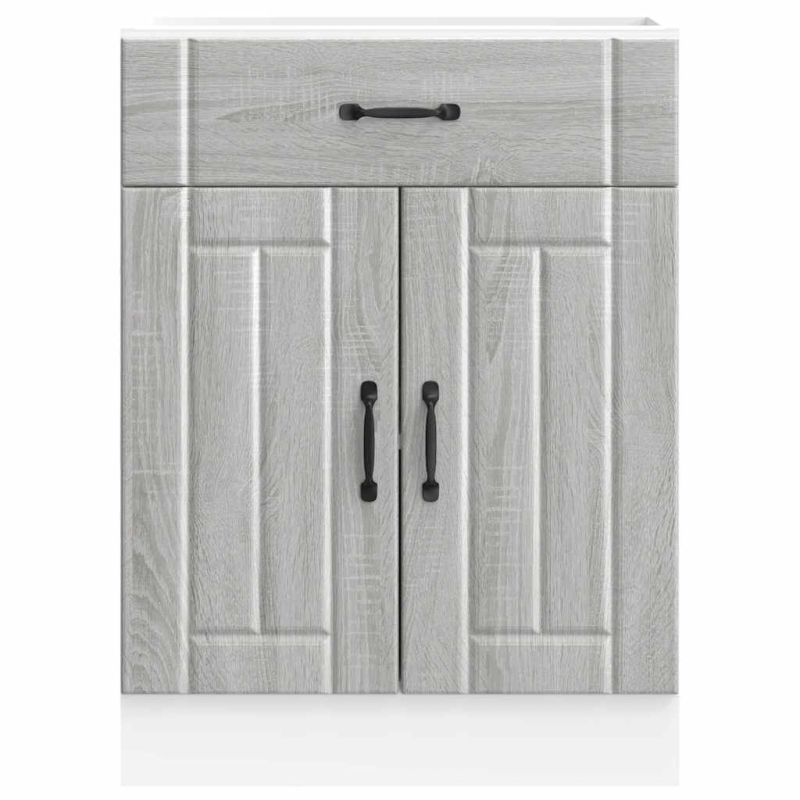 Küchen-Unterschrank Lucca Grau Sonoma Holzwerkstoff