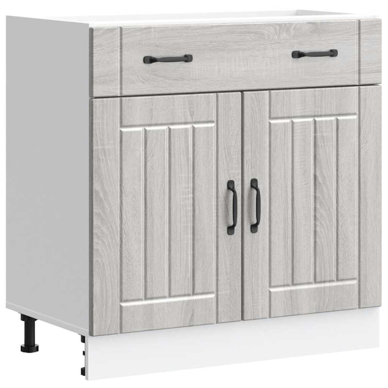 Küchen-Unterschrank Lucca Grau Sonoma Holzwerkstoff