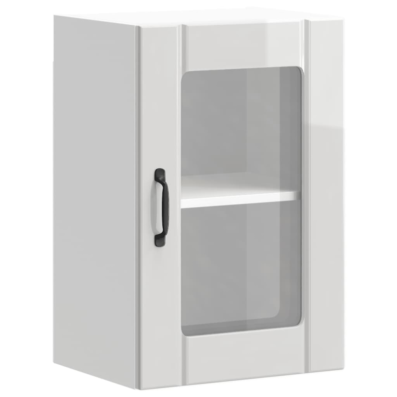 Küchen-Hängeschrank mit Glastür Lucca Hochglanz-Weiß