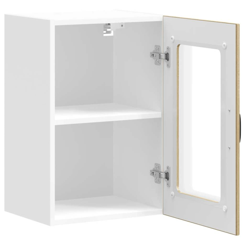 Küchen-Hängeschrank mit Glastür Lucca Sonoma-Eiche