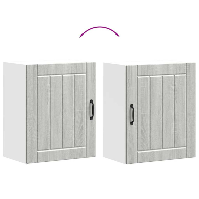 Küchen-Hängeschrank Lucca Grau Sonoma Holzwerkstoff