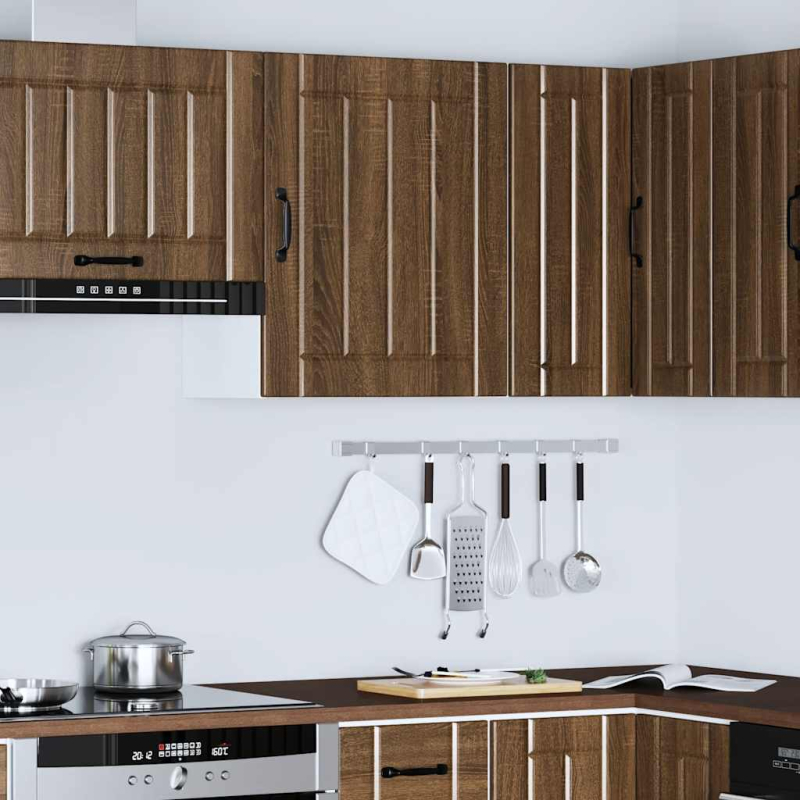Küchen-Hängeschrank Lucca Braun Eichen-Optik Holzwerkstoff