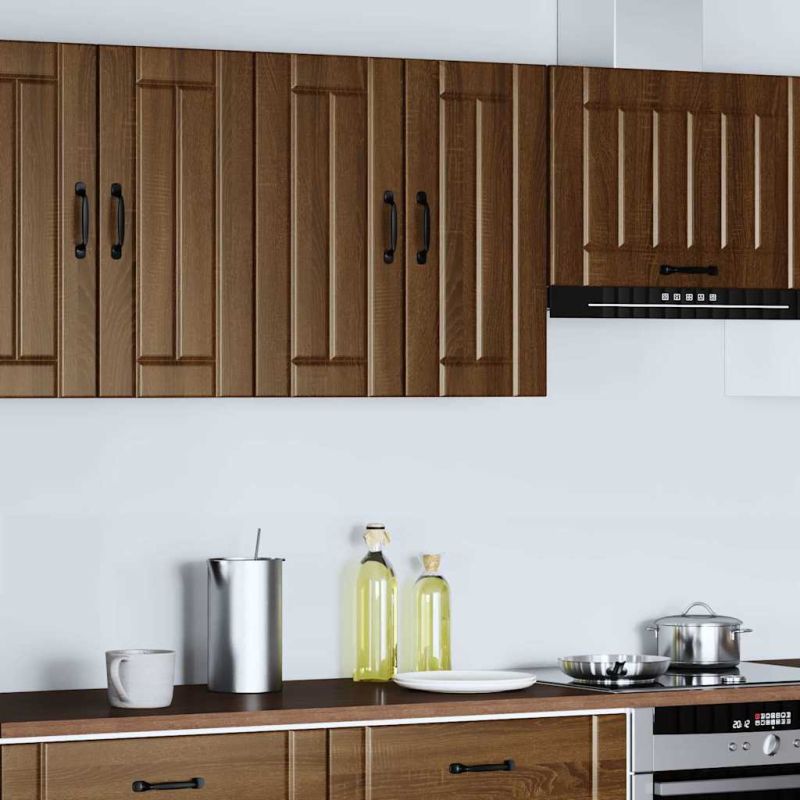 Küchen-Hängeschrank Lucca Braun Eichen-Optik Holzwerkstoff