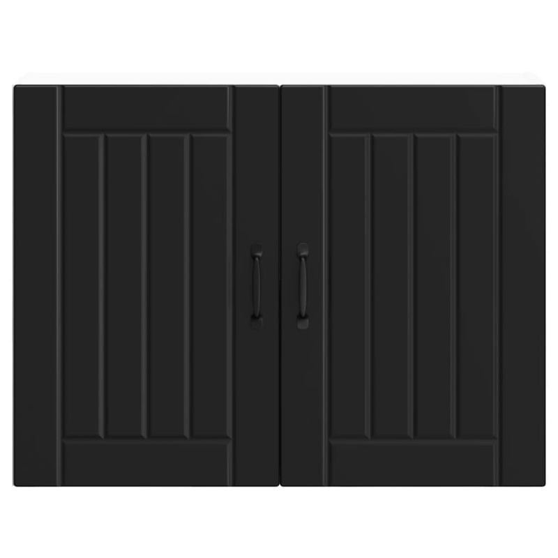 Küchen-Hängeschrank Lucca Schwarz Holzwerkstoff
