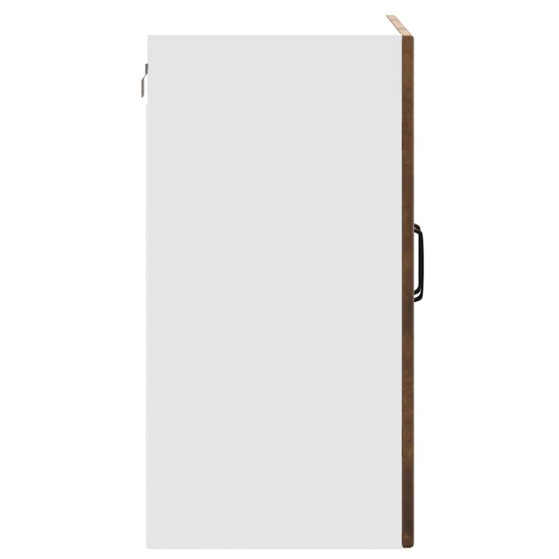 Küchen-Hängeschrank mit Glastür Lucca Räuchereiche Holzwerkstoff