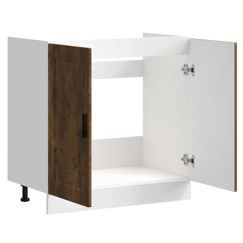 Spülenunterschrank Porto Räuchereiche 80x46x81,5 cm