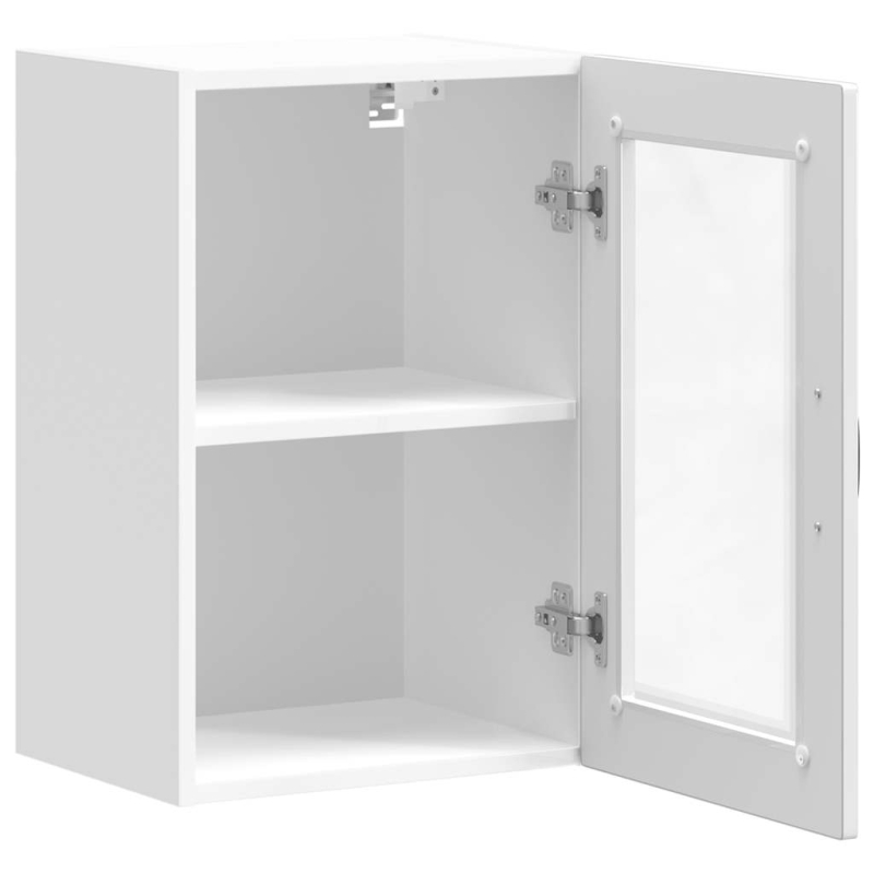 Küchen-Hängeschrank mit Glastür Porto Hochglanz-Weiß