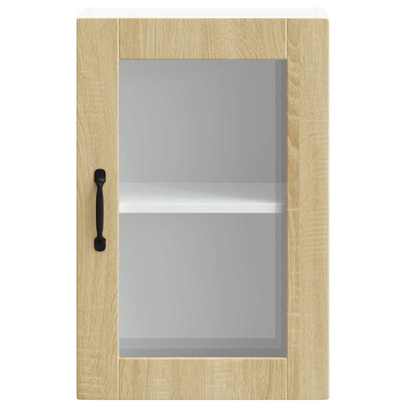 Küchen-Hängeschrank mit Glastür Porto Sonoma-Eiche