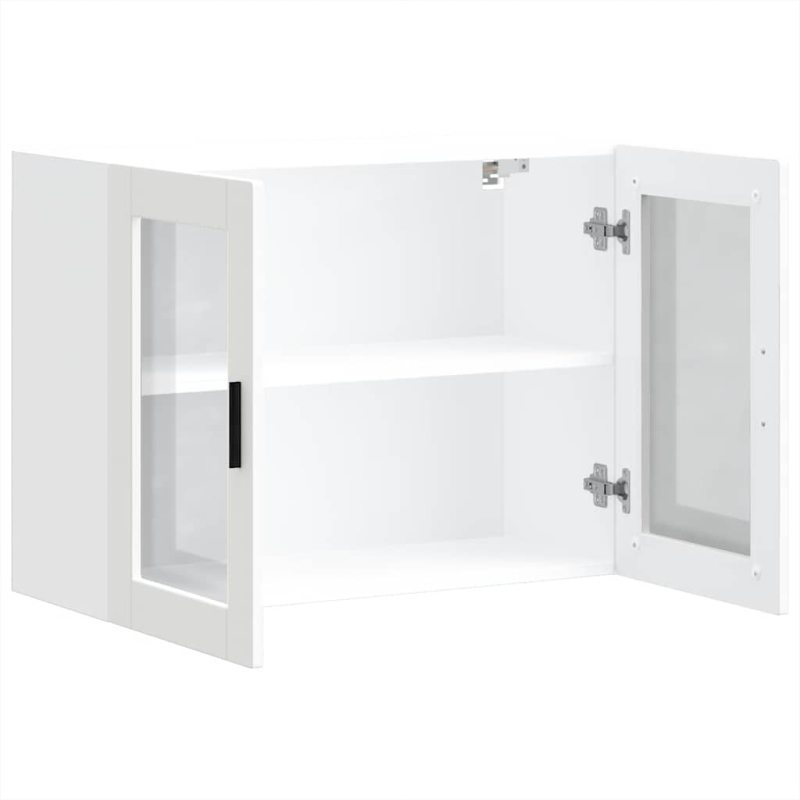 Küchen-Hängeschrank mit Glastür Porto Weiß