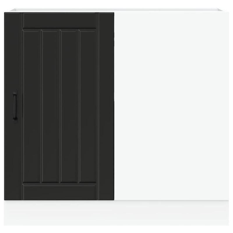 Spülenunterschrank Lucca Schwarz Holzwerkstoff