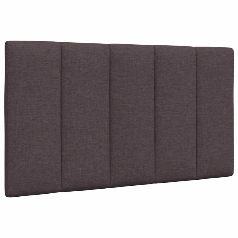 Bett mit Matratze Dunkelbraun 80x200 cm Stoff