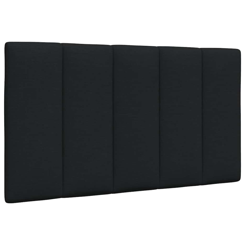 Bett mit Matratze Schwarz 90x200 cm Stoff