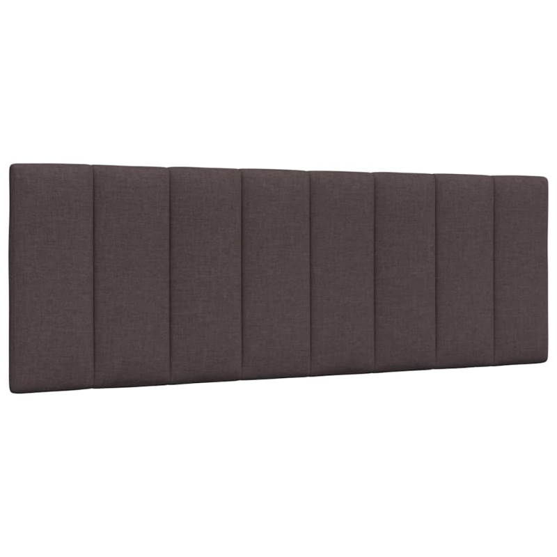 Bett mit Matratze Dunkelbraun 120x200 cm Stoff