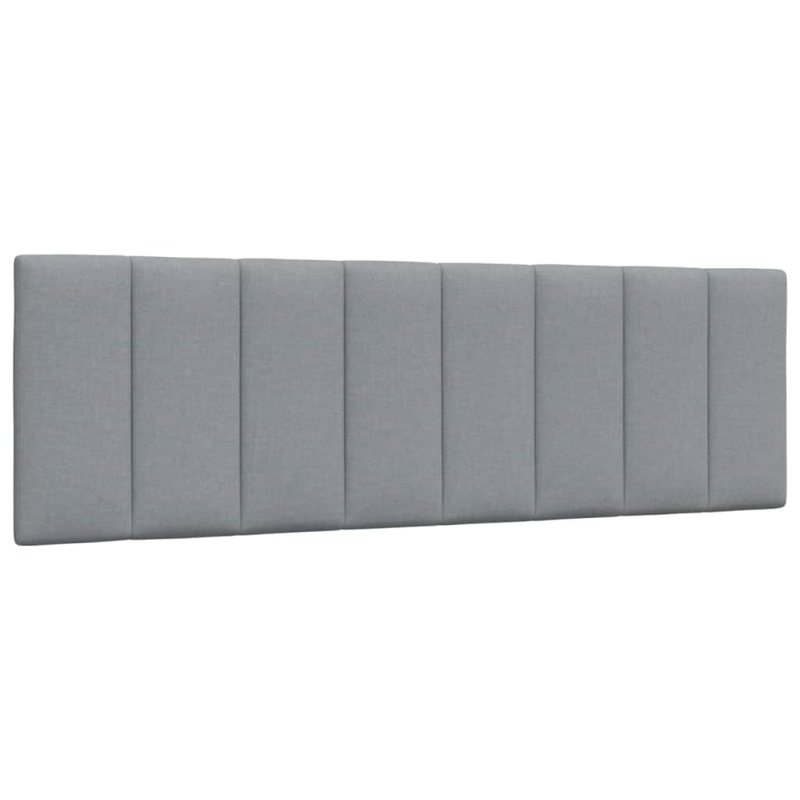 Bett mit Matratze Hellgrau 160x200 cm Stoff
