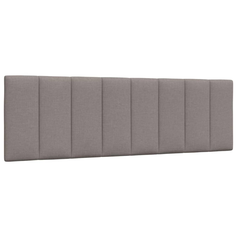 Bett mit Matratze Taupe 160x200 cm Stoff