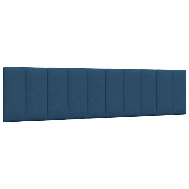Bett mit Matratze Blau 200x200 cm Stoff