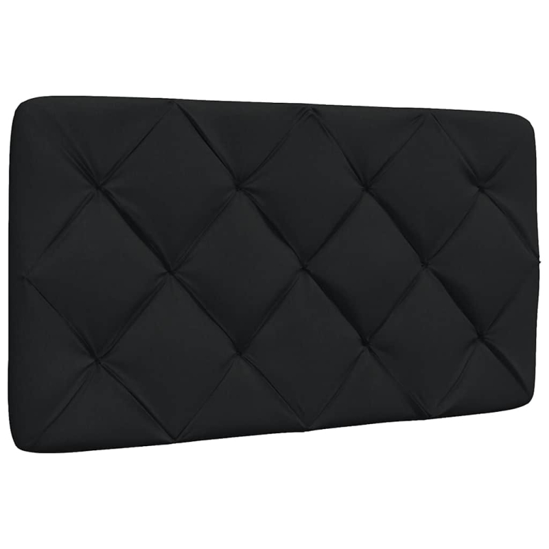 Bett mit Matratze Schwarz 90x200 cm Stoff