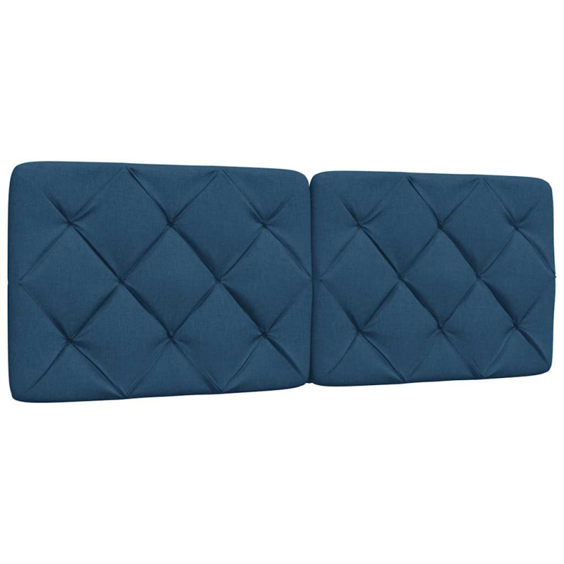 Bett mit Matratze Blau 120x200 cm Stoff
