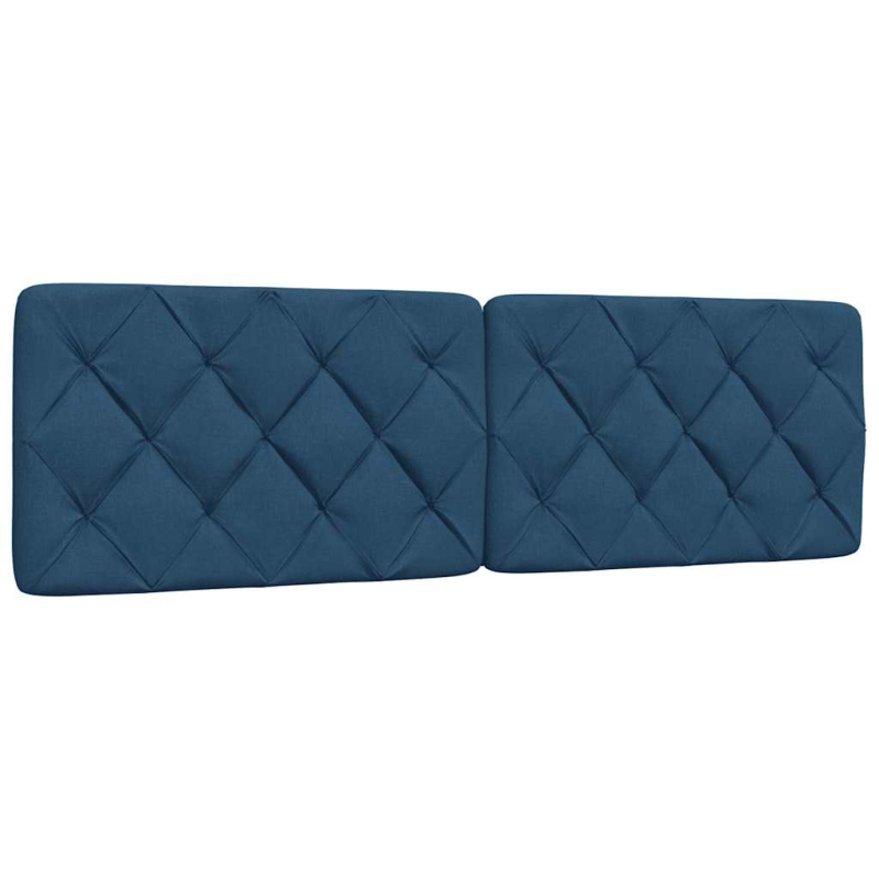 Bett mit Matratze Blau 160x200 cm Stoff