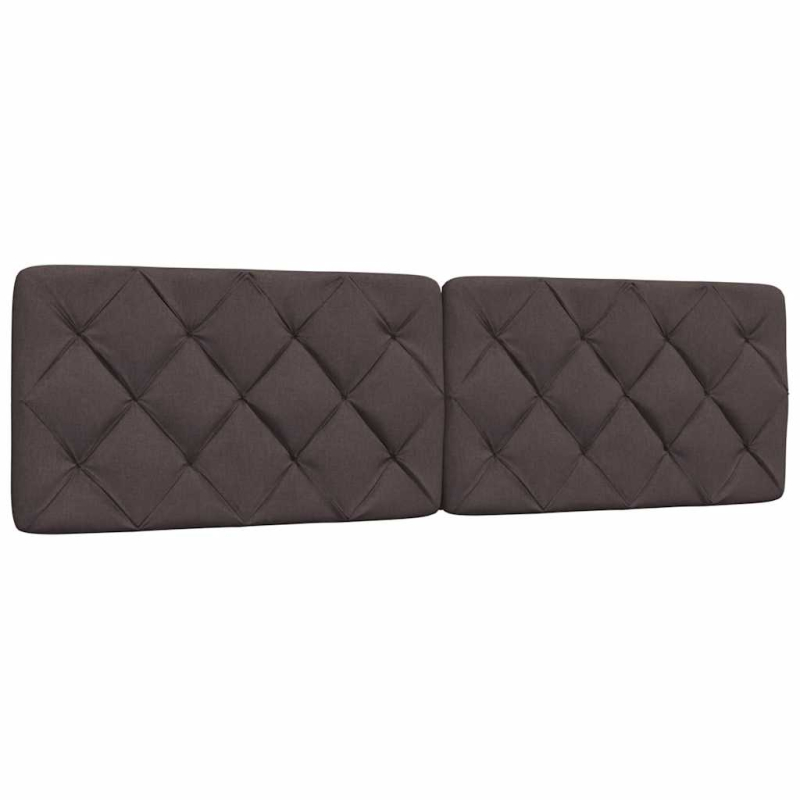 Bett mit Matratze Dunkelbraun 180x200 cm Stoff
