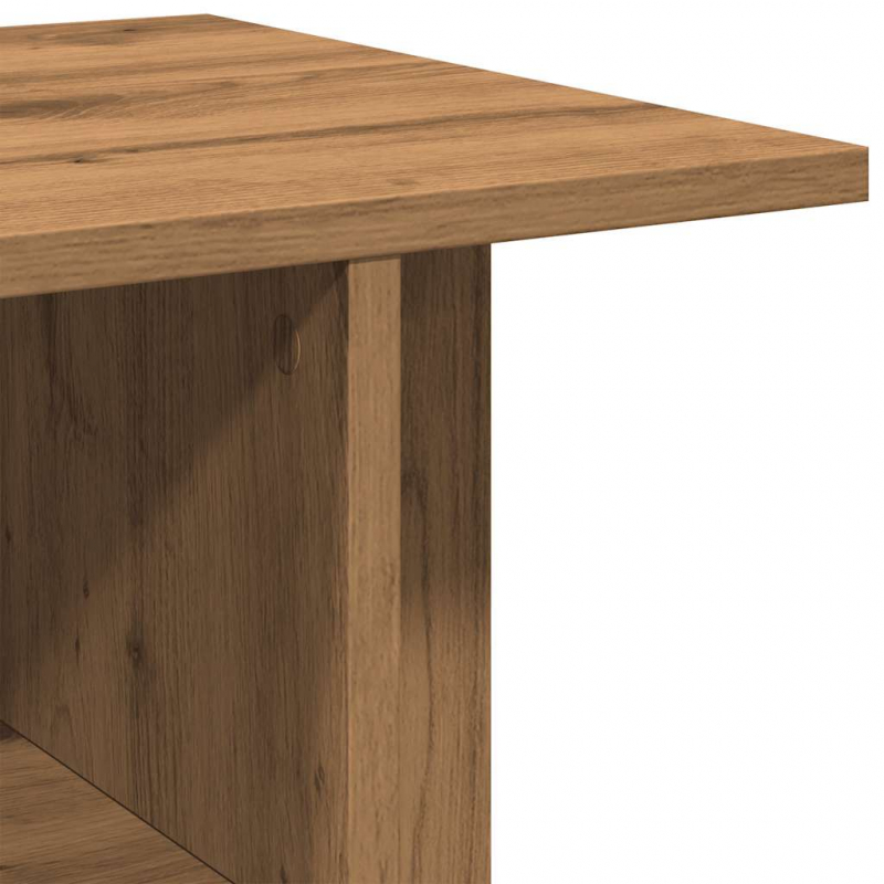 TV-Regal mit Rollen Artisan-Eiche 80x40x45 cm Holzwerkstoff