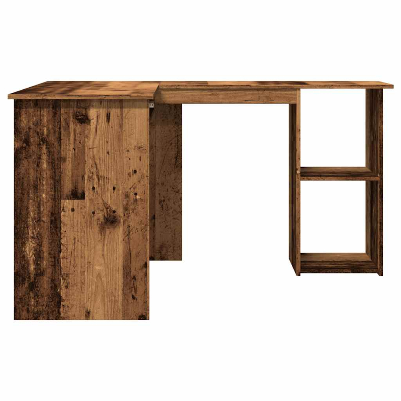 Eckschreibtisch Altholz-Optik 120x140x75 cm Holzwerkstoff