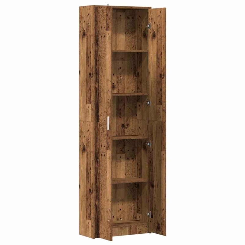 Flurschrank Altholz-Optik 55x25x189 cm Holzwerkstoff